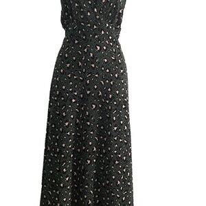 torrid Black Maxi Dress with Pink Leopard Print